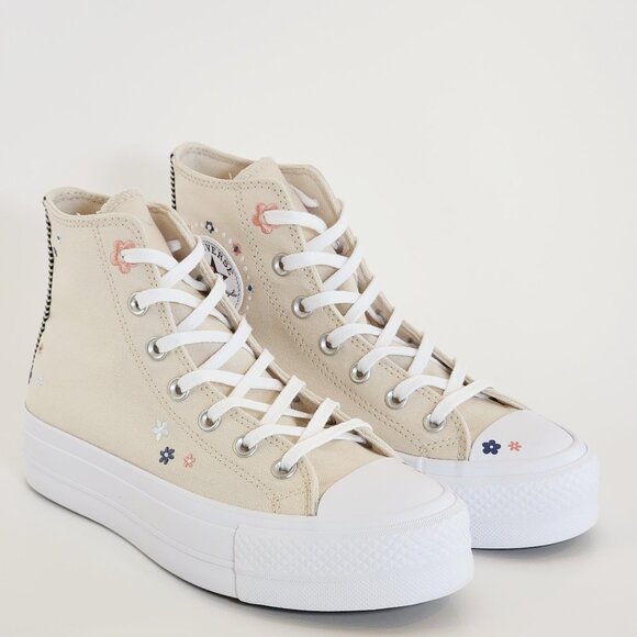 Converse CTAS Lift Hi Petite Petals Women's Platform Sneakers A14265C NWT - Picture 1 of 6